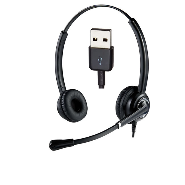 Cuffia USB-A Ezlight Top microfono ultra noise cancelling ufficio e telelavoro